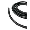 Black Conduit Split Plastic Flexible Cable Tidy Solution Tube Trunking 13mm - 2m