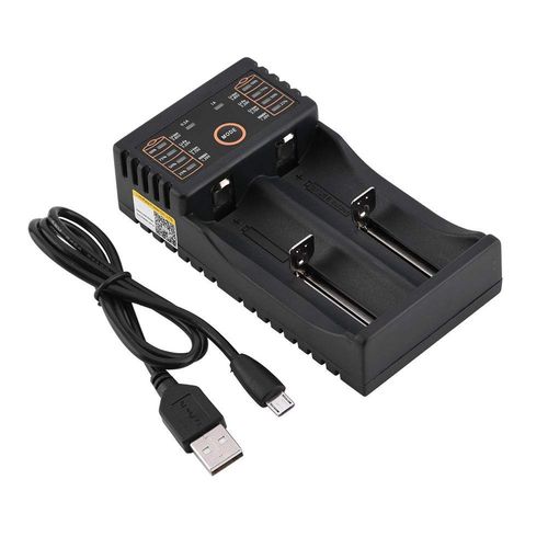 Ichiias USB Charger Liitokala Lii-202 USB Battery Charger for 18650/18490 / 18350/17670 / 17500/16340(RCR123)