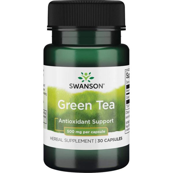 Swanson Green Tea 500 Milligrams 30 Capsules