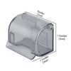 2 Pcs Plastic Razor Holders with Cover for Shower Wall, Self Adhesive Waterproof Razor Rack for Bathroom, Compatible with Fusion 5 Proglide, Mach 3 Classic(Grey)