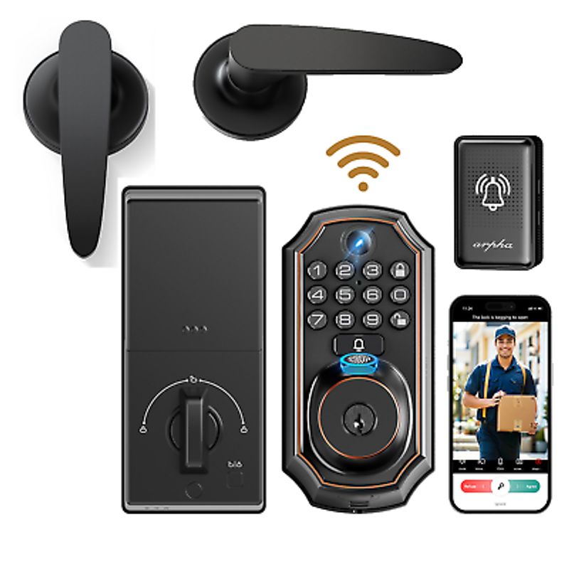 Empreinte digitale Smart Lock, support de verrouillage de porte électronique sans clé RFID