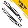 Chrome Delete Blackout Overlay for 2018-24 Toyota Camry Window Trim