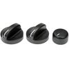 Dorman 76829 Temperature Control Knob Assortment Compatible with Select Chrysler/Dodge/Eagle Models, Black