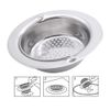 2-Pack Premium Kitchen Sink Strainer with Handle Large Stainless Steel Mesh