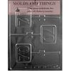 Molds and Things 70TH Birthday Chocolate Candy Mold - Clear Plastic Alphanumeric Chocolate, Soap, Plaster Mold - Includes Free Instructions