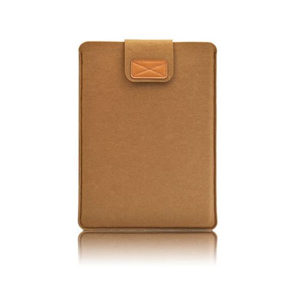 [KOOLRIVER] Google Pixel Tablet Case 11 Inch Protective Case Storage Case Cover Felt Material Bag Type Bag Type Simple Pocket Second Bag Type (Brown)