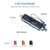 USB Micro SD Card Adapter, Seminer 5-in-1 USB C/Micro/USB 2.0 Portable Memory Reader USB OTG Adapter for Micro SDXC Micro SD Micro SDHC Card Compatible for MacBook Computer Android Phone