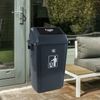 Idotry 13 Gallon Trash Can Plastic Kitchen Garbage Bin w/ Swing-Top, 4Packs Gray