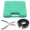 Motorcycle Piston Ring Compressor Cylinder Installer Tool Kit with Plier&14 Band