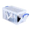 Really Useful Box Plastic Storage 8 Litre Open Fronted Box Clear