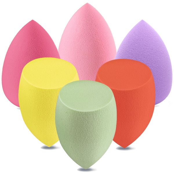 Make Up Schwamm Set, DUAIU 6 stück Beauty Blender Sponges Mehrfarbig Waschbar Wiederverwendbar Non-latex Makeup Schwämmchen für Auftragen und Mischen Flüssige Foundation Puder