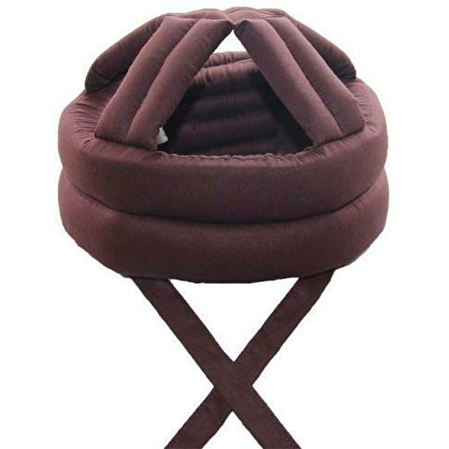 BlioHealth Head Protection, Lightweight, Head Gear, Shock Absorption, Nursing Supplies, Brown, Chin Strap Type