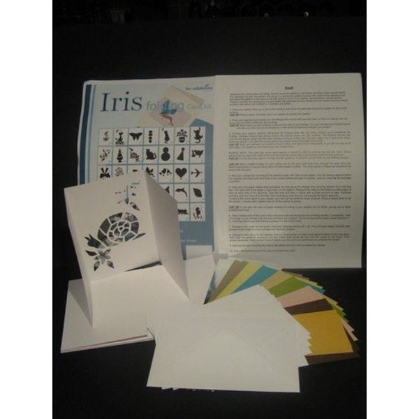 Iris Folding Card Kit - Snail - Complete Kit to Make 6 Cards measuring 6" x 4"