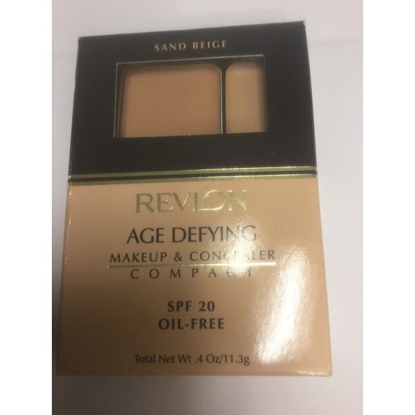 Revlon Age Defying Makeup & Concealer Compact SAND BEIGE NEW.