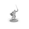 Human Male PAladin Charging Tabletop DND Gaming Miniature