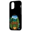 iPhone 15 Pro Backpack Hiking Nature Travel Black Graphic Case