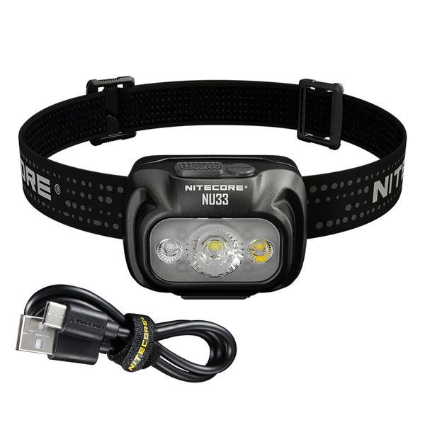 Nitecore NU33 700 Lumens Rechargeable Headlamp - Black