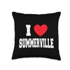 I Love Summerville Throw Pillow