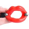 Open mouth exercise belt with fun adjustable silicone lips