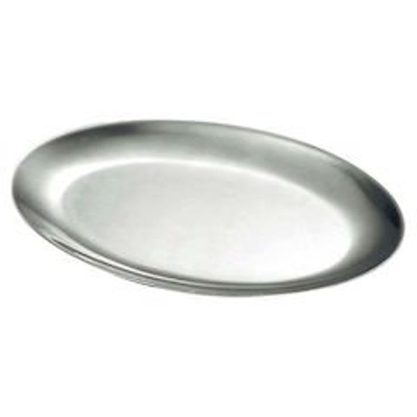 IKD Ikeda 18-8 Snack Plate, 9-Inch