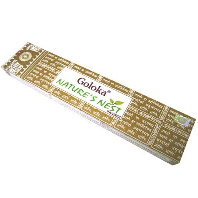 Incense GOLOKA Nature&#39;s Nest Incense Regular Box All Natural Incense/GOLOKA NATURE&#39;S NEST/Incense/Indian Incense/Asian Miscellaneous Goods (Post-mail delivery option available/1 postage fee will be charged for every 3 boxes)