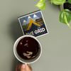 Off The Grid (Tent), Discover The Parks (Absorbent Ceramic Coaster, Single, Cork Back, Kitchen Table Decor)