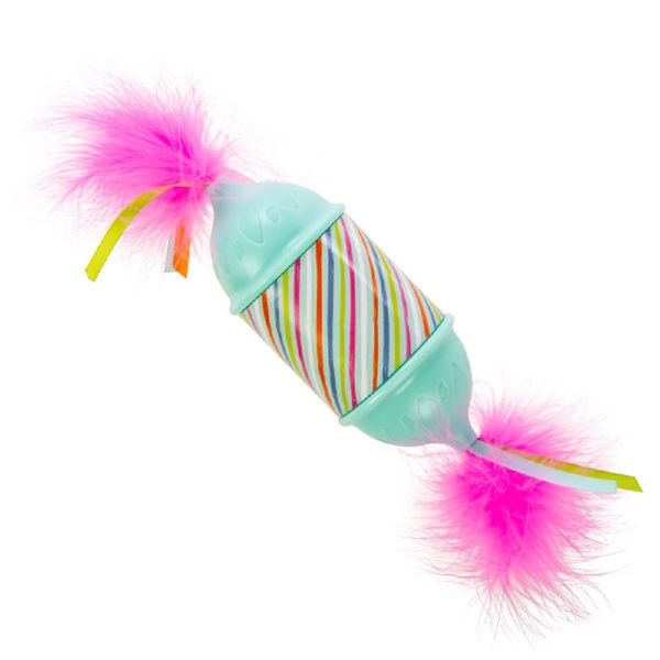 SmartyKat® Roll N Return Candy™ Mysterious Motion Cat Toy, Blue