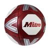 Mitre Intent Training Football | Enhanced Grip and Control | Durable Construction, White/Red, 5