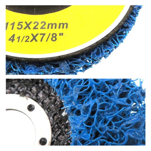 BURNTOP 6PCS Strip Discs Stripping Wheel 115mm 4.5inch Durable Poly Paint Removal Disc For Angle Grinder Clean and Remove Paint Coating Rust Welds Oxidation (Blue)