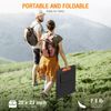 PUJIMAX 100W Foldable Portable Solar Panel Kit for Power Station Solar Generator