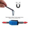 Candeon Removable Screwdriver Bit Magnetizer Ring - 3pcs Universal Magnetic Screw Ring Bits Magnetizer Ring Strong Driver Bits Magnet Rings Magnetic Socket for 6.35mm Screwdriver
