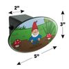 GRAPHICS & MORE Garden Gnome with Toadstools Oval Tow Trailer Hitch Cover Plug Insert