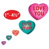 Candy Heart Clings Party Accessory (1 count) (23/Sh)
