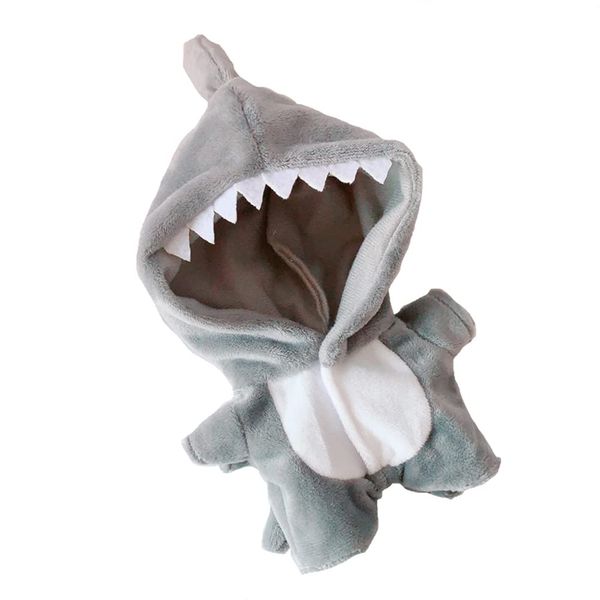 20cm /8" Doll Plush Doll's Clothes Animal one-Piece Garment Suit Pajamas Toys Dolls Accessories (Shark)