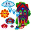 Little Folk Visuals Eency Weency Spider Precut Flannel/Felt Board Figures, 9 Pieces Set