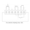 Lowenergie Digital Programmable Thermostat Underfloor Electric Heating 16A and External Sensor Cable
