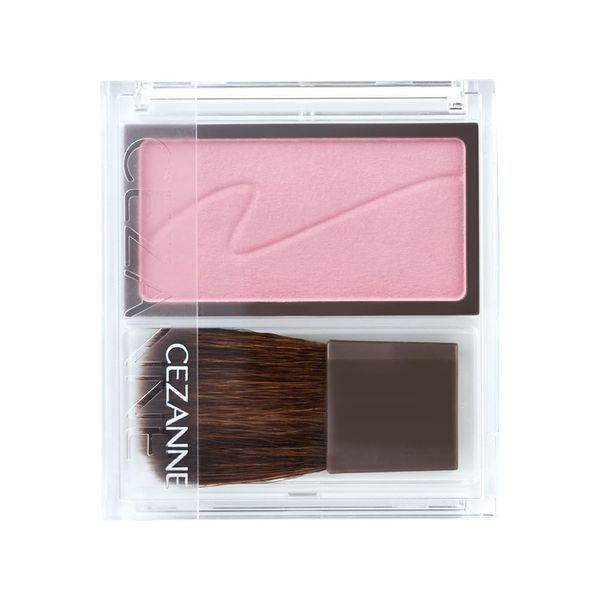 Cezanne Cheek Blush 03 Milk Mauve 0.08 oz (2.2 g), Pink Mauve Color, Consistent Coloring Ruddy Teak