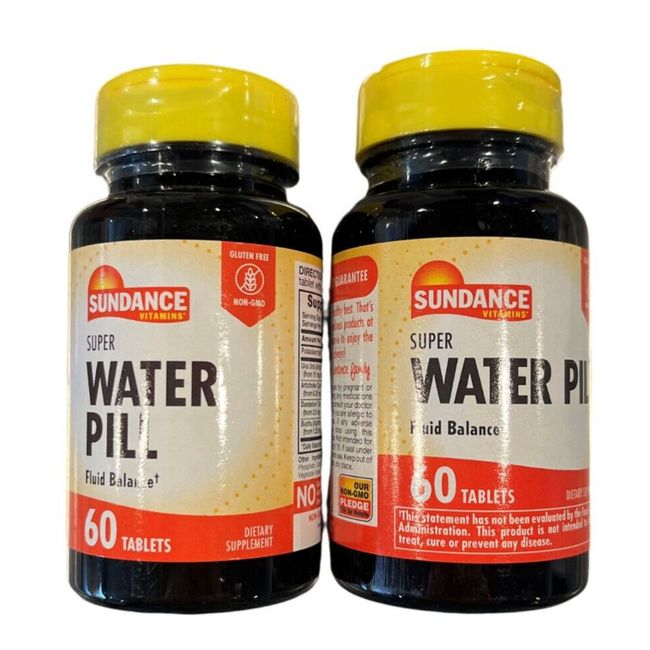 Sundance WATER PILL Herbal Formula 60 Tablets ( 2 pack ) ^