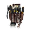 Electrician Tool Pouch Durable Leather Tool Pouch 5 Pockets Tape Holder Key Hold