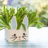 Bunny Shaped Easter Egg Basket for Kids featuring a Cute Rabbit Face