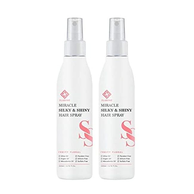 Elabore 2 Pack Miracle Silky & Shiny Hair Spray 200ml / 6.76fl.oz