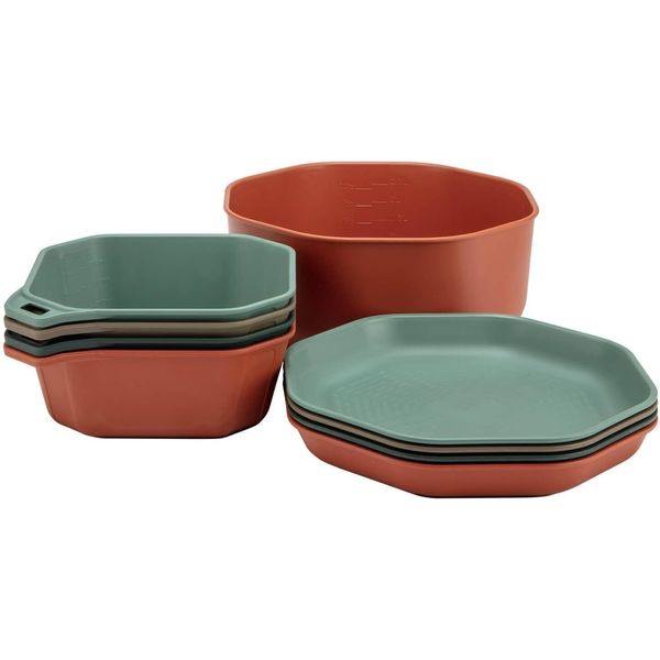 Gear Compleat Tableware Set - Polypropylene Camping Cookware - Portable Outdoor