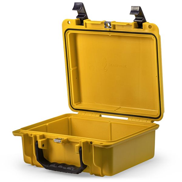 Seahorse 300 Heavy Duty Protective Dry Box Case - TSA Approved / Mil Spec / IP67 Waterproof / Airtight / USA Made for First Aid Kits, Emergency Box, Camera