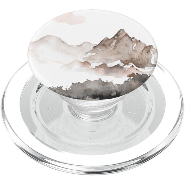Watercolor Mountains Landscape PopSockets PopGrip for MagSafe