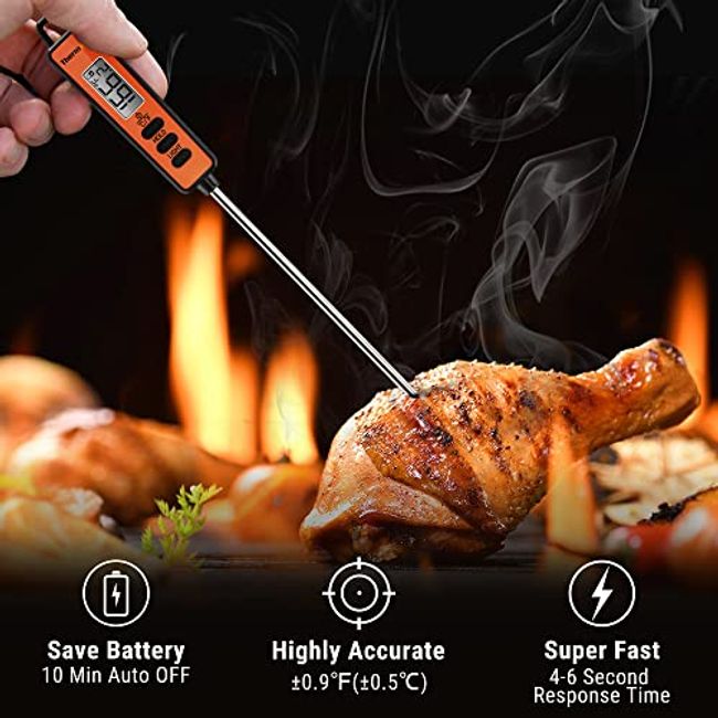Digital Instant Read Meat Thermometer Kitchen Cooking Food Candy Thermometer  Frying Bbq Bbq Smoker Thermometer
