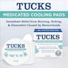 3 Pack TUCKS Medicated Cooling Pads with Witch Hazel 100 Each 300 Total