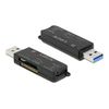 Delock SuperSpeed USB Card Reader für SD/Micro SD/MS Speicherkarten