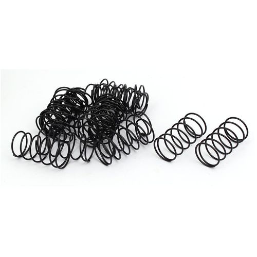 sourcingmap Compression Spring - 1.2mm Wire Dia , 20mm OD , 40mm Free Length Spring Steel Extension Spring,Black,20Pcs