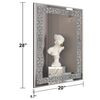 Ruomeng Wall Mirror Rectangular Crystal Crush Diamond Mirror for Home Decorat...