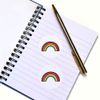 24 x 40mm Round 'Simple Rainbow' Stickers (SK00069829)